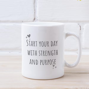 Ceramic Mug, (11oz) - Inspirational Mug, Positive Message Gift for Friends and Family