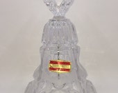 West German Hand Bell Echt Bleikristall Lead Crystal Heart