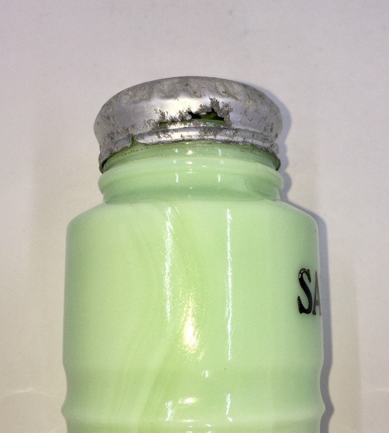 Jadeite Salt and Pepper Shaker Set Etsy