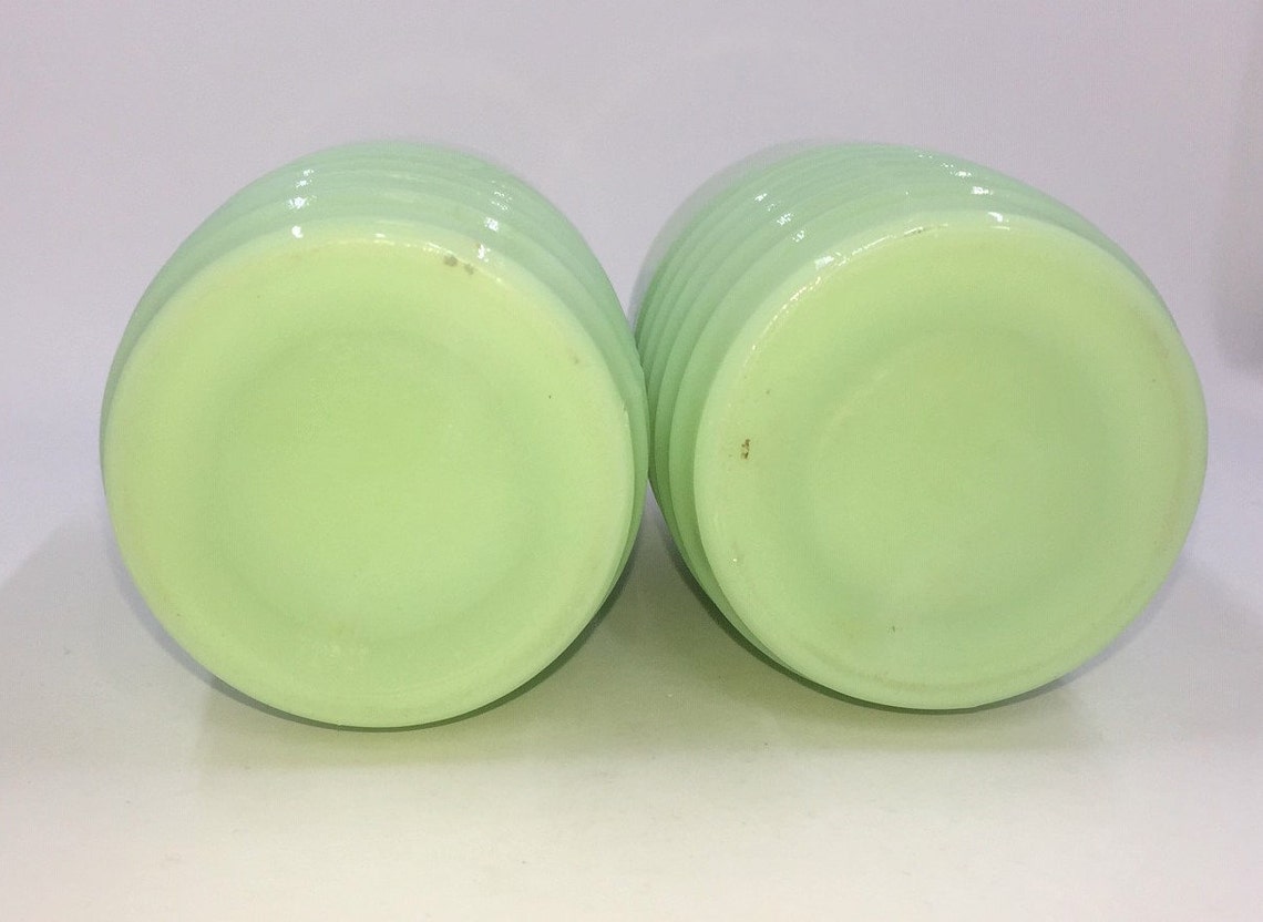 Jadeite Salt and Pepper Shaker Set Etsy