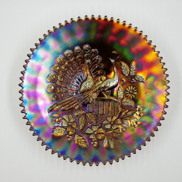 Carnival Glass Plate Etsy
