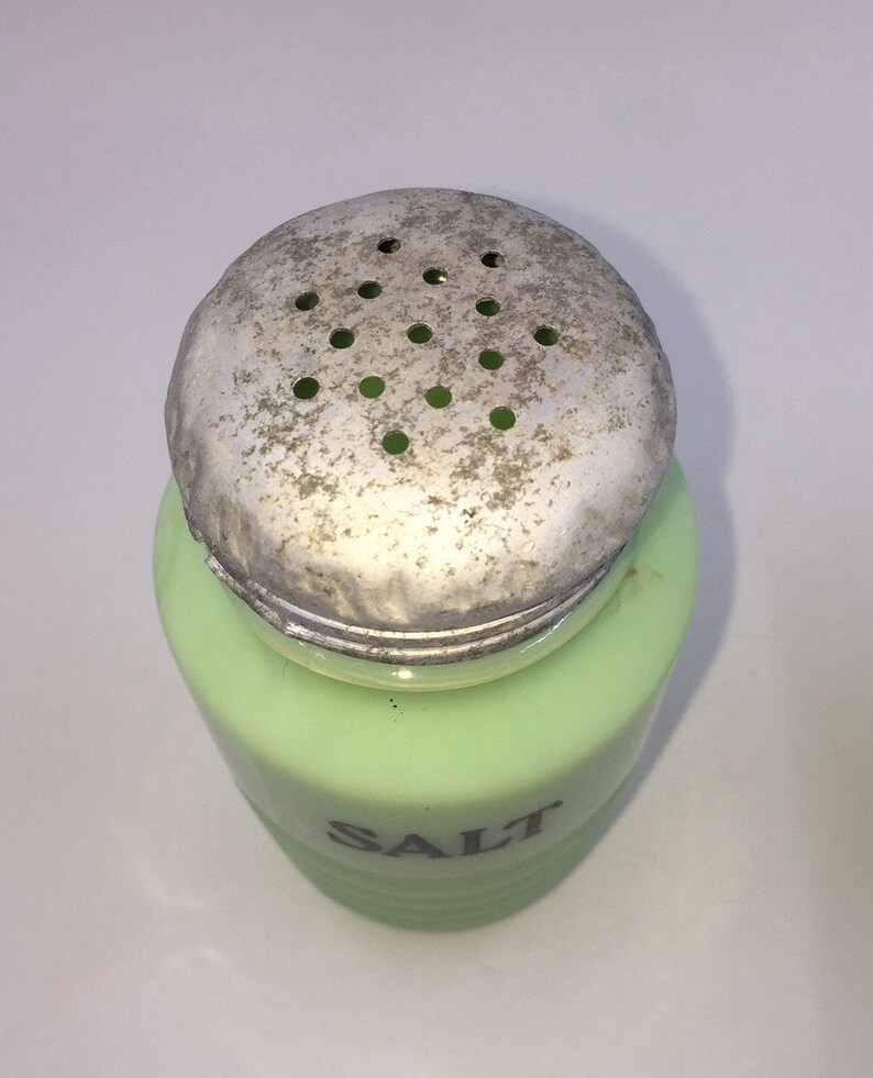Jadeite Salt and Pepper Shaker Set Etsy