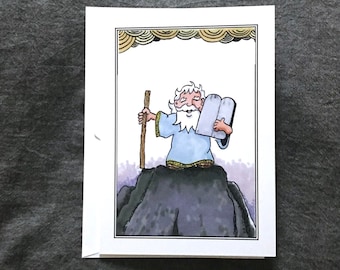 Humorous Jewish Birthday Card, Thou Shalt Have A Happy Birthday,