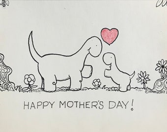 Happy Mother's Day! Hand Drawn Greeting Card