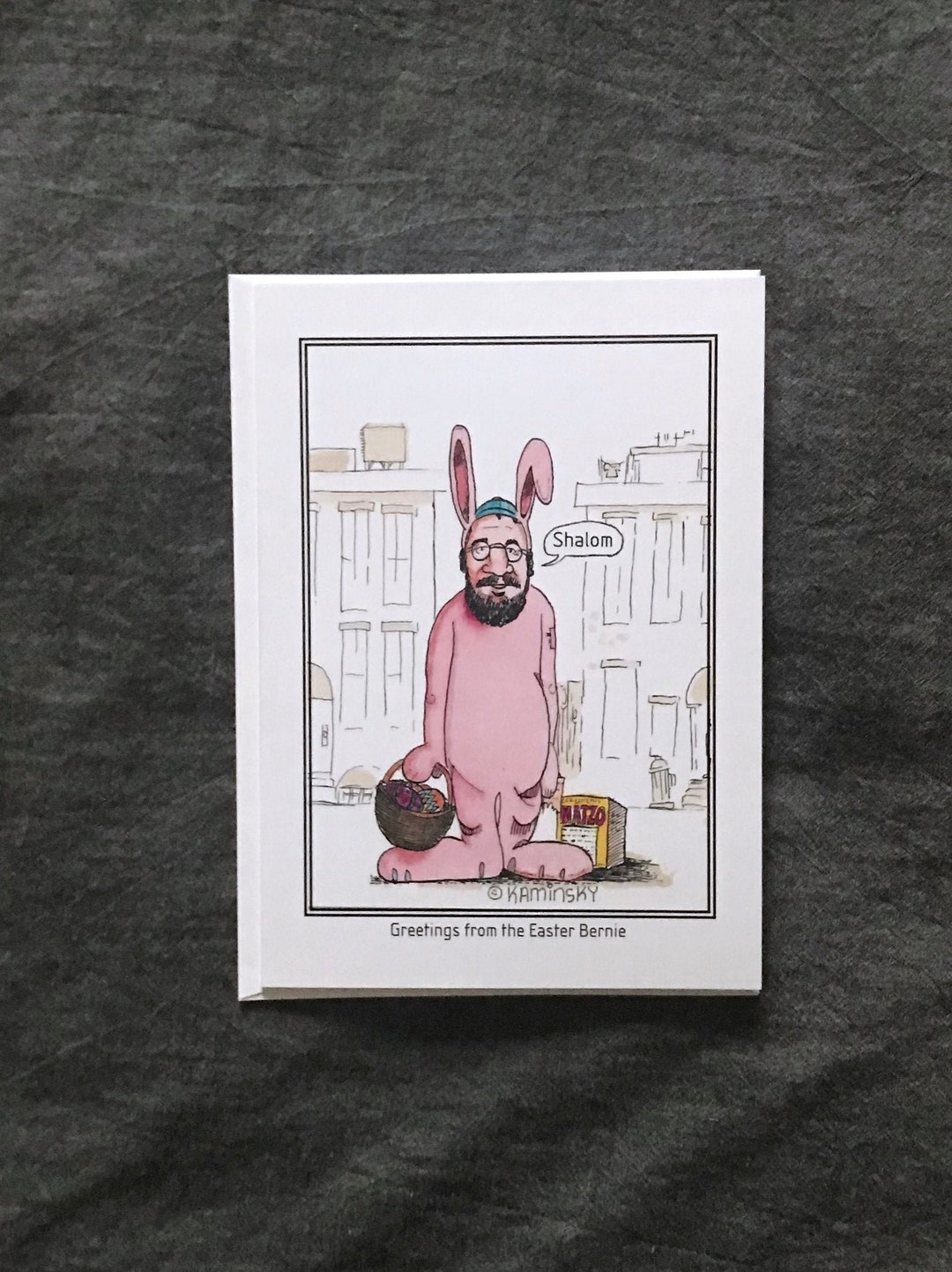 Funny Jewish, Passover, Easter Card, Rabbi in Easter Bunny Suit