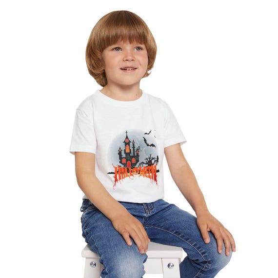 Halloween Toddler T-Shirt, Cute Spooky Shirt, Kids Costume Tee, Fun Halloween Gift, Toddler Trick or Treat Outfit