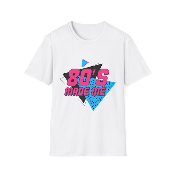 Retro 80s Inspired Unisex Softstyle T-Shirt, Vintage Tee, Gift for 80s Lovers, Casual Wear, Nostalgic Apparel, Birthday Gift