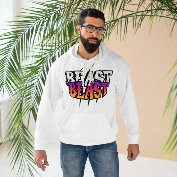 Vibrant Beast Graphic Pullover Hoodie: Casual Streetwear