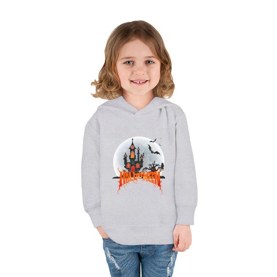 Halloween Toddler Fleece Hoodie, Spooky Kids Sweatshirt, Cozy Pullover for Fall Celebrations, Baby Costume Hoodie, Trick-or-Treat Gear