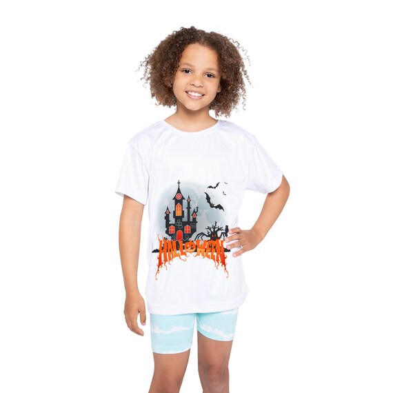 Kids Halloween Sports Jersey, Fun Jersey for Kids, Trick or Treat, Spooky Design, Halloween Costume, Kids Sportswear