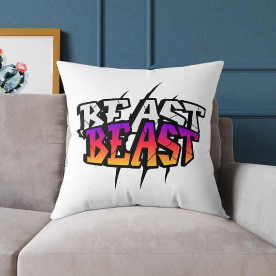 Vibrant Beast Square Pillow - Perfect for Home Decor, Gifts, Wallet-Friendly Accent, Room Makeover, Trendy Throw Cushion