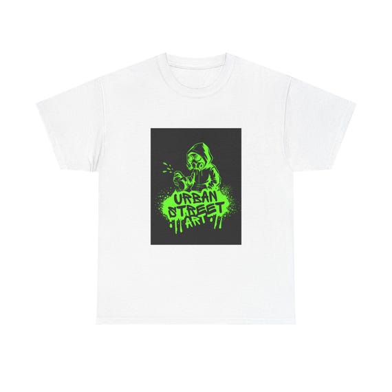 Urban Street Art Tee, Graphic Cotton T-Shirt, Trendy Unisex Shirt, Gift for Art Lovers, Casual Graphic Tee, Urban Culture Apparel