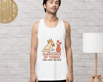 Suspicious Cockatoo Tank-Top