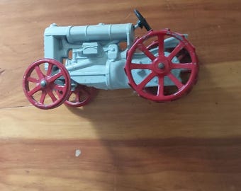 Fordson Cast Iron Tractor Vintage Die Cast Metal 6.5” Long