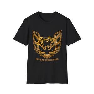Outlaw Honkytonk Eagle T-Shirt - Vintage Style, Country Music Gift, Unisex Shirt, Festival Wear, Meme Apparel