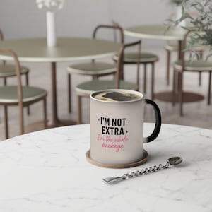 Color-Changing Coffee Mug: Funny Quote, Heat-Sensitive Ceramic