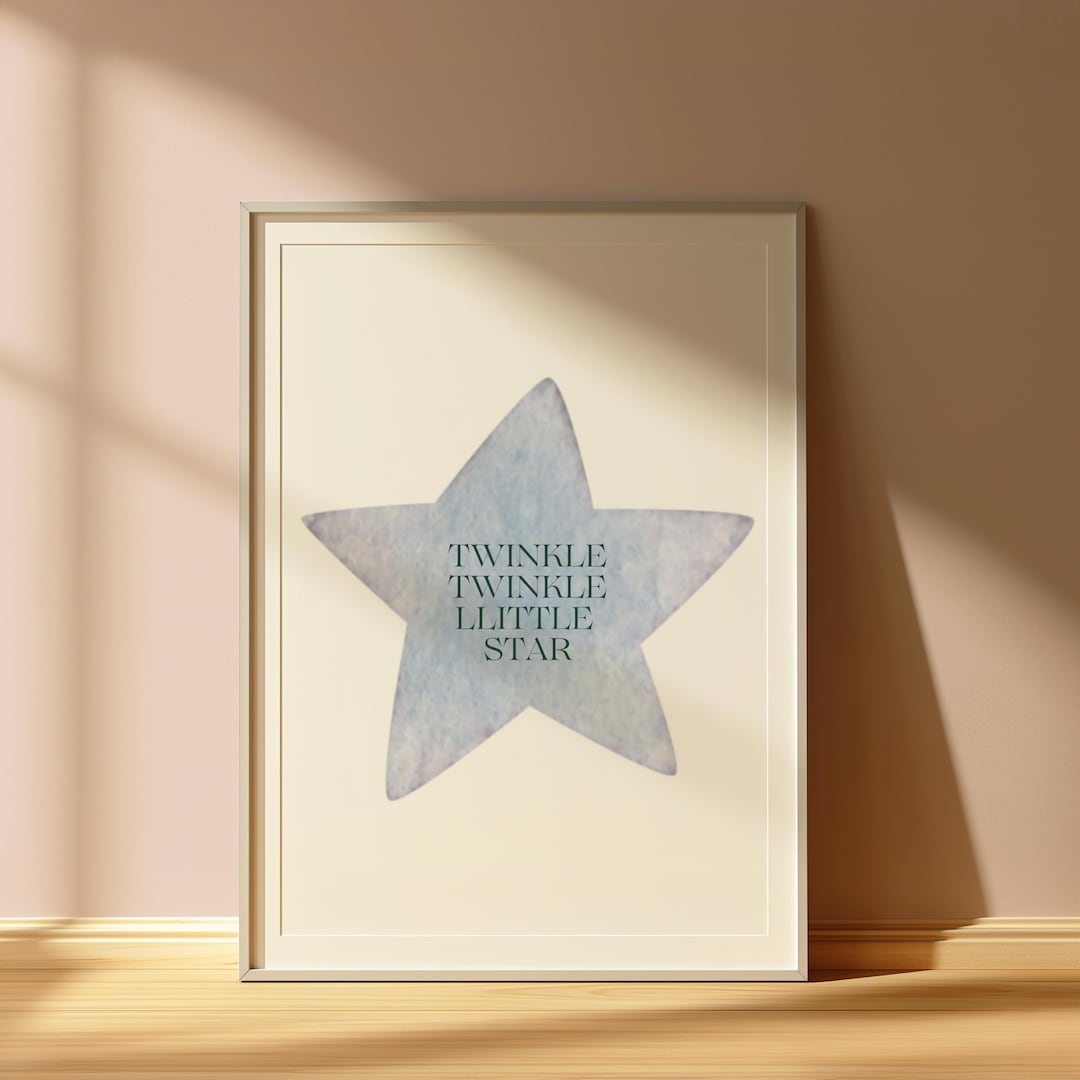 Twinkle Twinkle Little Star Art | Digital Artwork | Instant Download - Etsy