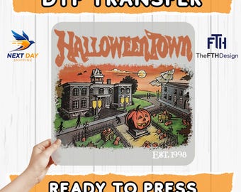 Halloweentown Est 1998 DTF Transfer: Pumpkin Season Heat Press, Halloweentown University Dtf