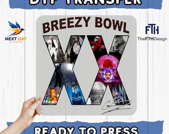 Chris Brown XX DTF Transfer: Breezy Bowl Tour, Ready to Press