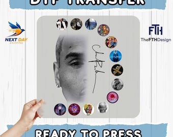 Chris Brown DTF Transfer: Breezy Bowl XX Tour Print on Demand, Iron on Decal