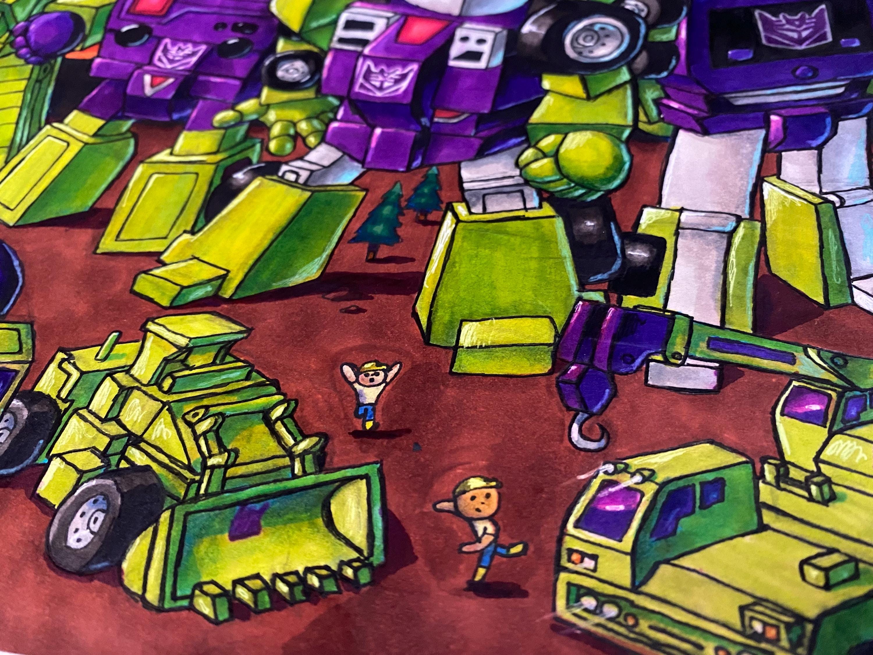 Transformers Devastator Fanart Poster Print - Etsy