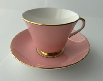 Royal Doulton | Quartz Pink and Gold | tea cup and saucer