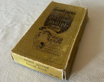 Vintage Italian Tarot Deck | Tarocco Esoterico Egiziano Enoil Gavat 1978 | with Box and Booklet