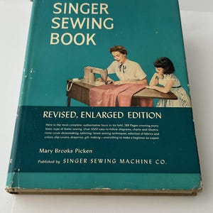 Singer Sewing Book, 1954, 3rd Edition - Hardcover