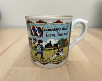 Royal Worcester "Wednesday's Child " Bone China Mug (England)