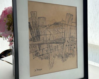 Original Ink Drawing by Barbara A. Perrin
