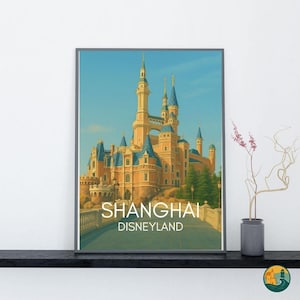 Shanghai Disney Poster - Disney Wall Art Print - Disney Print - Digital