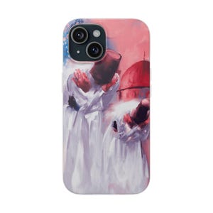 Watercolor Islamic Phone Case | Sufi Art Mosque Design | Feminine Spiritual Muslim Gift iPhone Cover