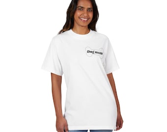 Dog Mom T-Shirt: Garment-Dyed Cotton Tee, Dog Lover Gift