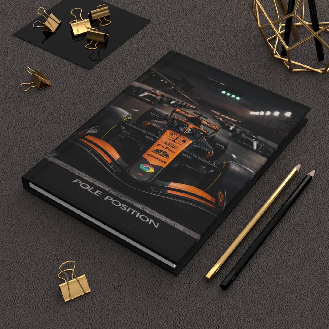 Race Car Pole Position Hardcover Journal, Racing Notebook | Motorsport ...