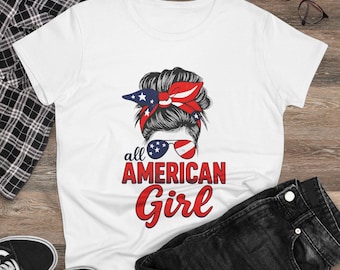 Camiseta patriótica, camiseta con la bandera estadounidense, camiseta de mujer USA Pride, ropa patriótica, ropa para el 4 de julio