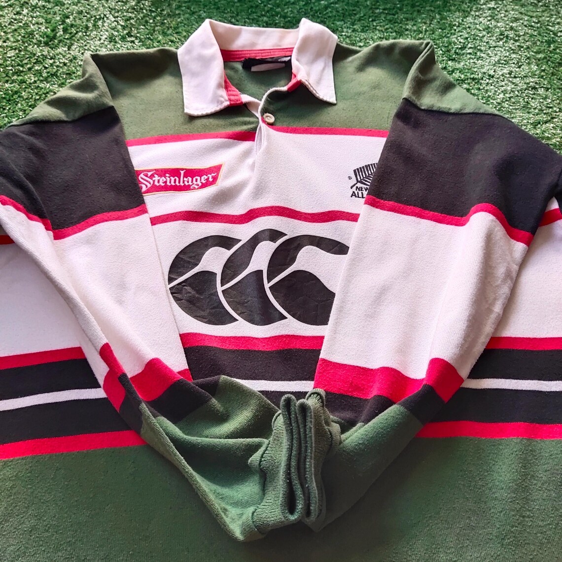 RARE Vintage 90s DISTRESSED Canterbury New Zealand All Blacks ...