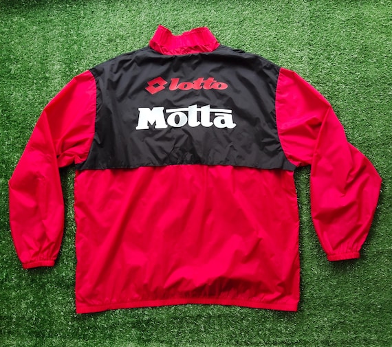 Lotto ACミラン ナイロンジャケット RARE Vintage Distressed AC Milan Football by Lotto Track Jacket AC