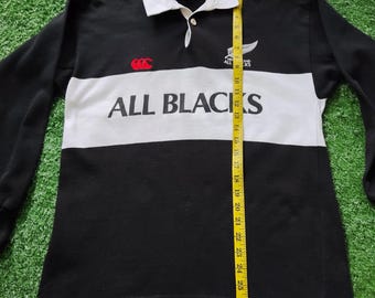 Vintage 90s Distressed Canterbury New Zealand All Blacks Rugby