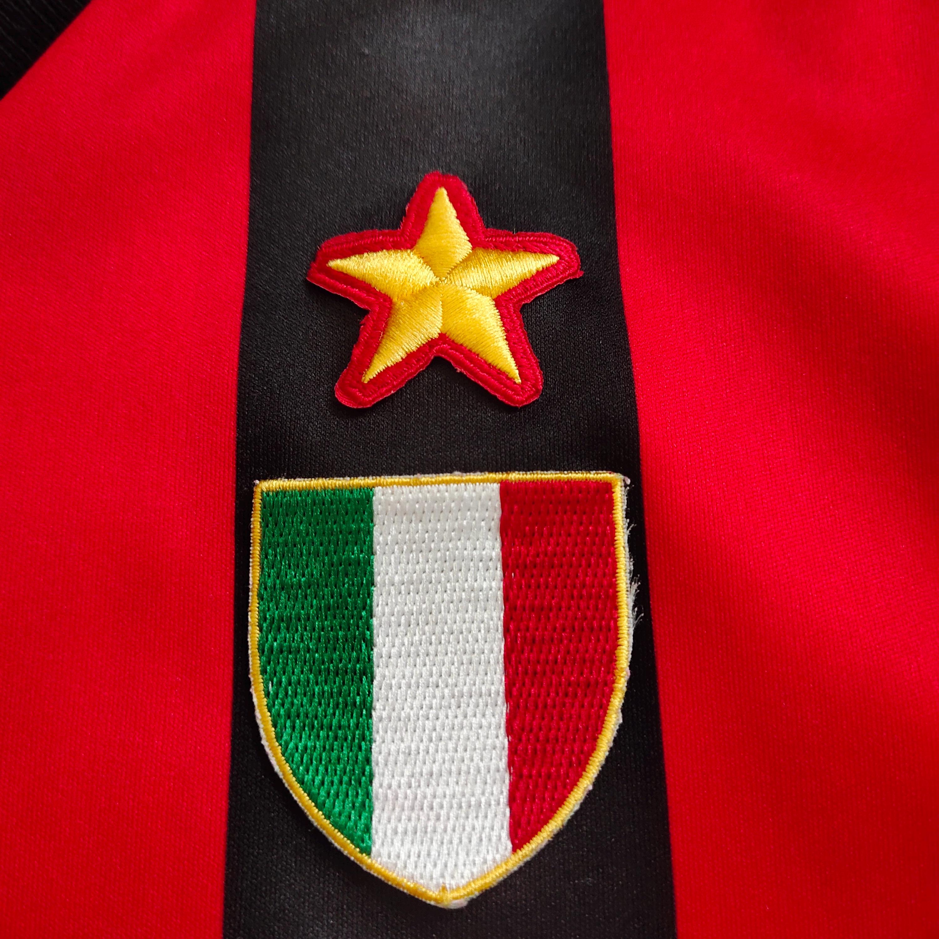 Maillot AC Milan Rétro 1991-92 - Taille L, Domicile, Van Basten 9, Occasion Adulte