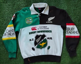 90s Distressed Canterbury New Zealand All Blacks Rugby Shirt
