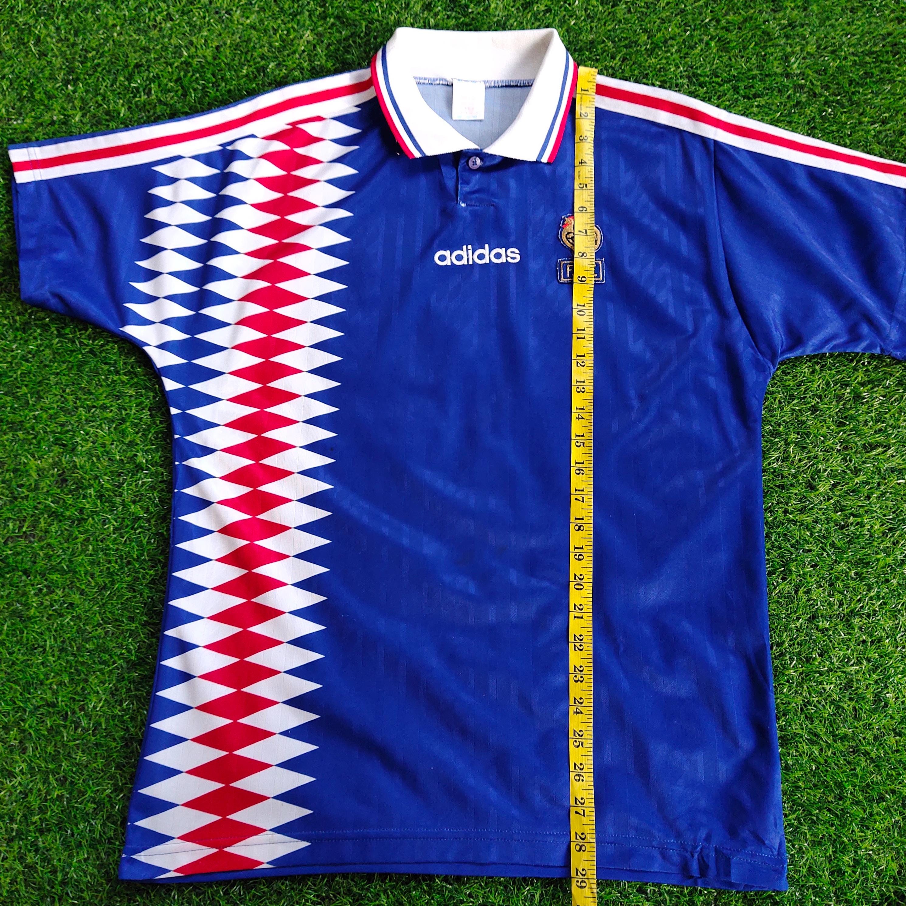 Vintage 90s Distressed France No.14 Zinedine Zidane Football