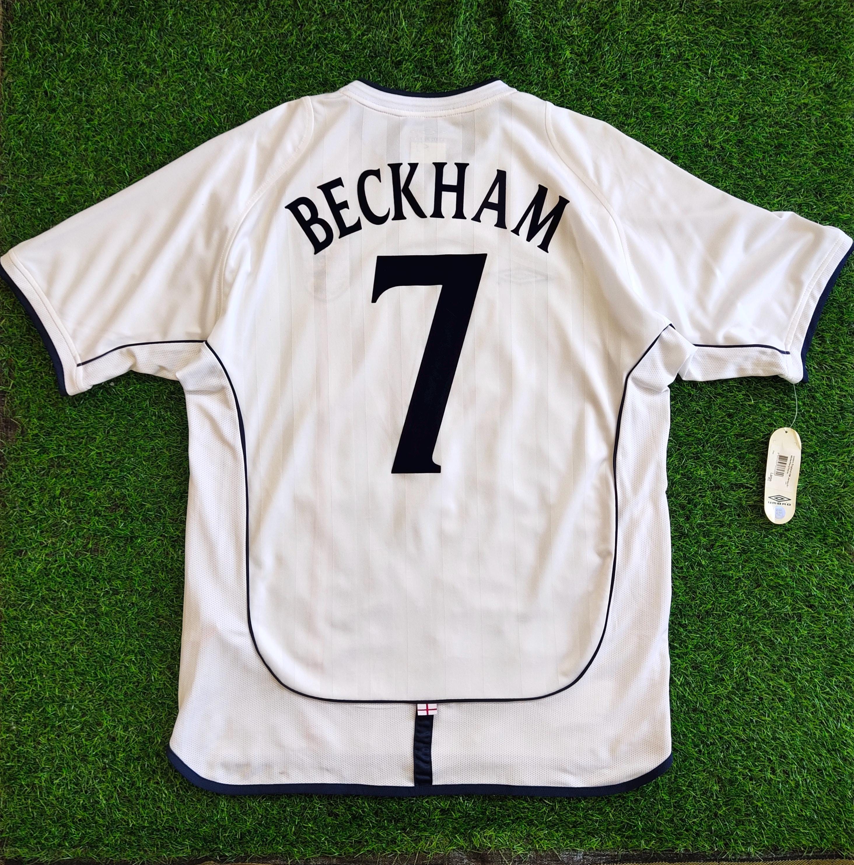Vintage England No. 7 David Beckham Football Jersey England T