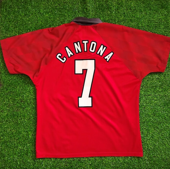 T-shirt Vintage Eric Cantona Manchester United - Modèle Punished Taille XXL - Occasion Parfait état
