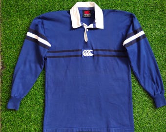 Vintage Canterbury of New Zealand Polo Rugby Shirt Embroidery