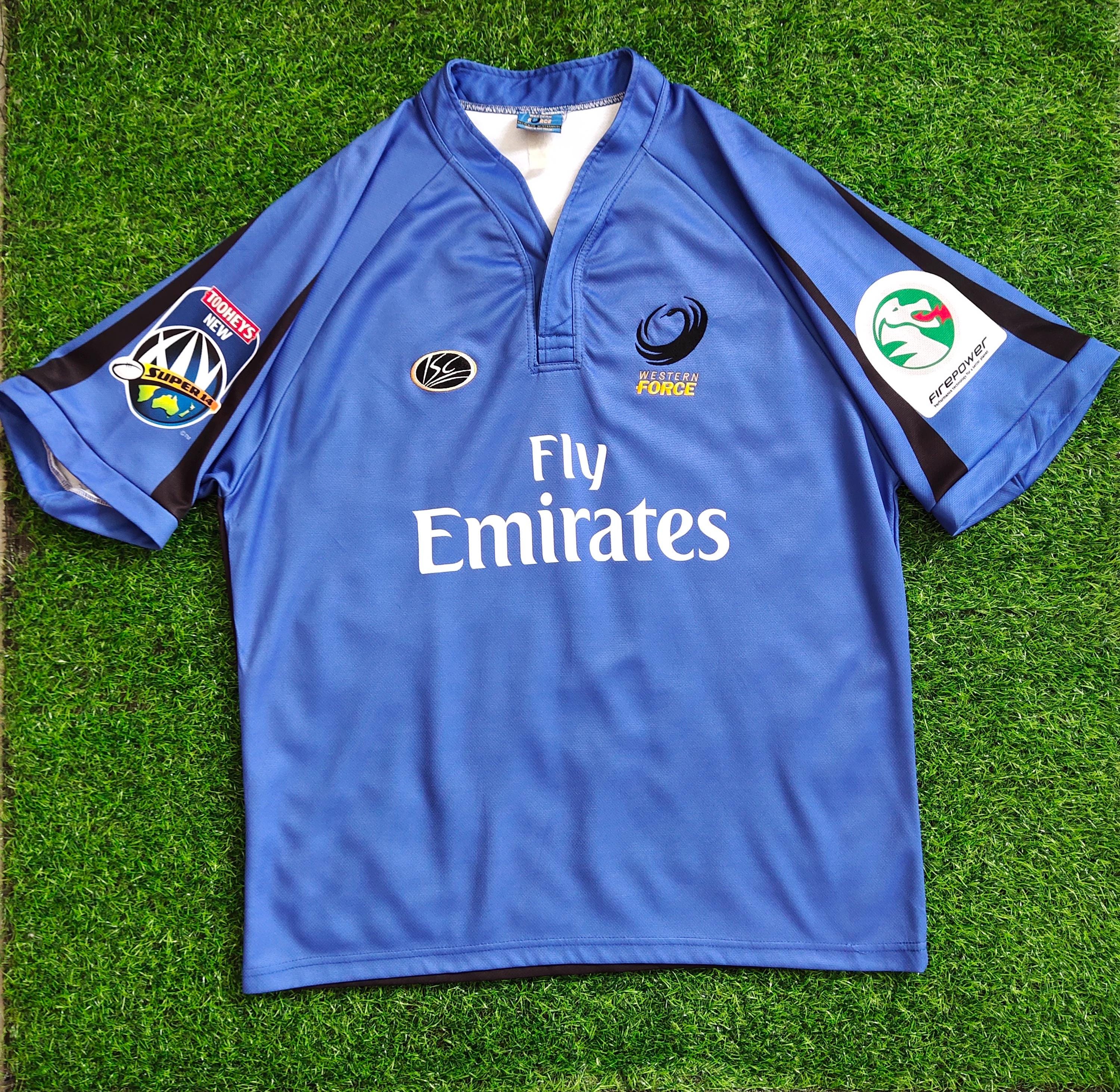 Vintage Western Force ISC Super 14 Rugby Australia Short Sleeve