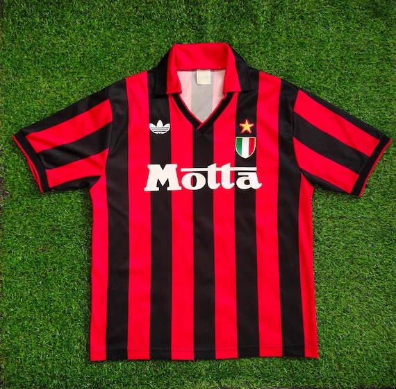 Vintage 90s AC Milan No. 9 Marco Van Basten Football Jersey AC