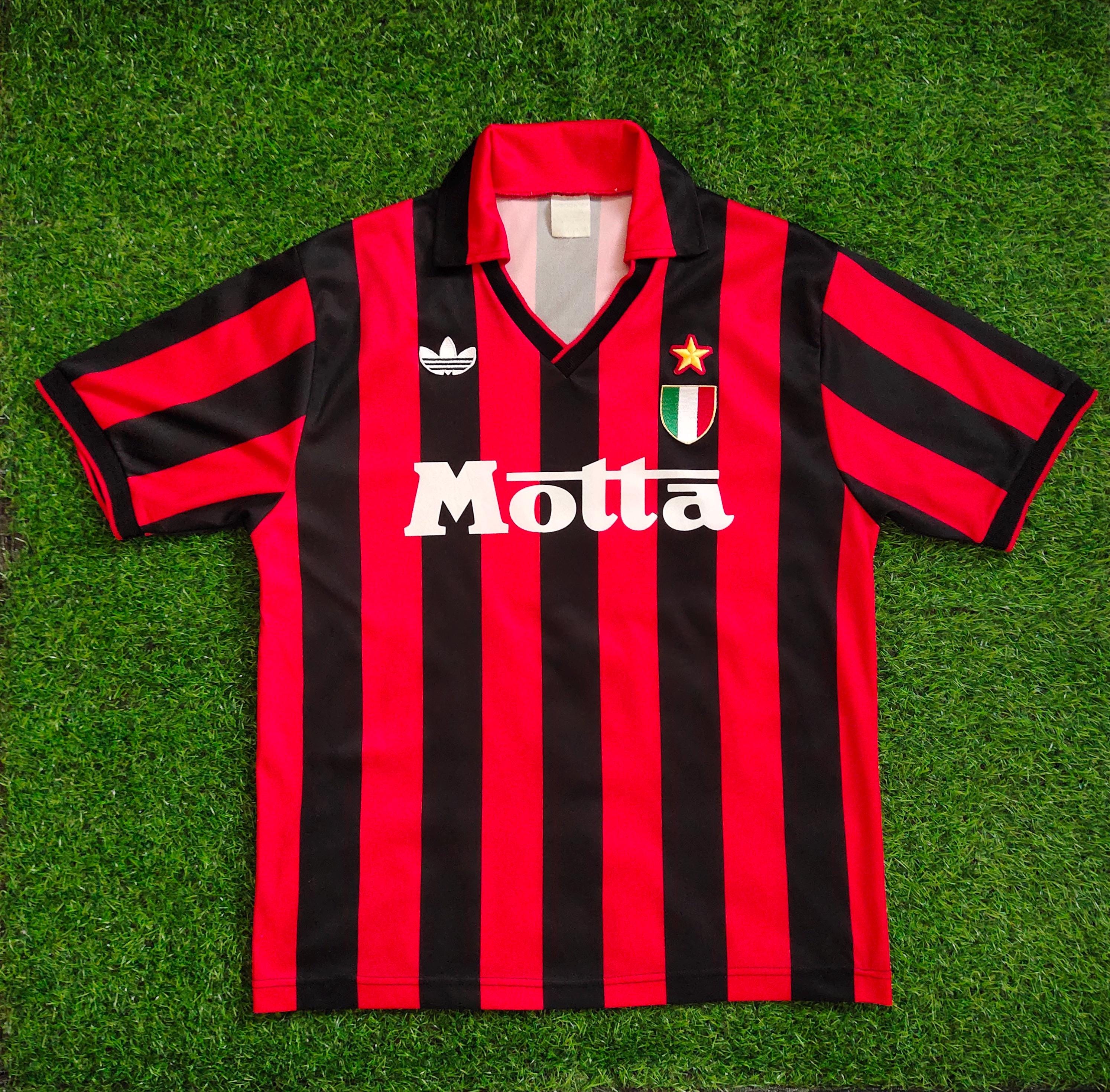 Vintage 90s AC Milan No. 9 Marco Van Basten Football Jersey AC
