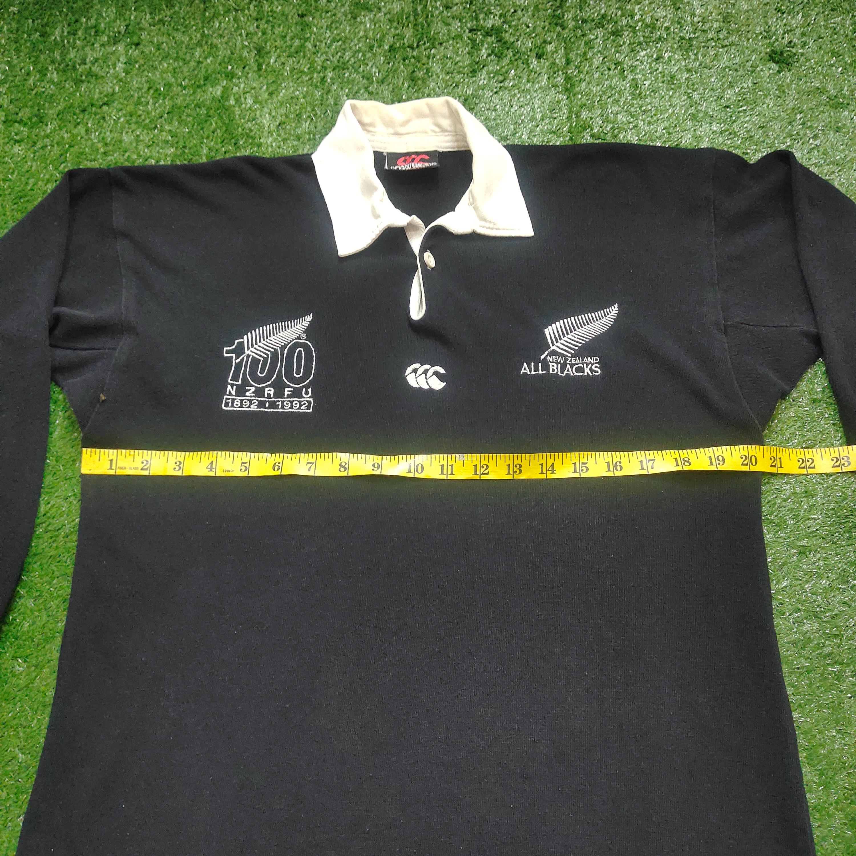 RARE Vintage 90s Distressed Canterbury New Zealand All Blacks 100