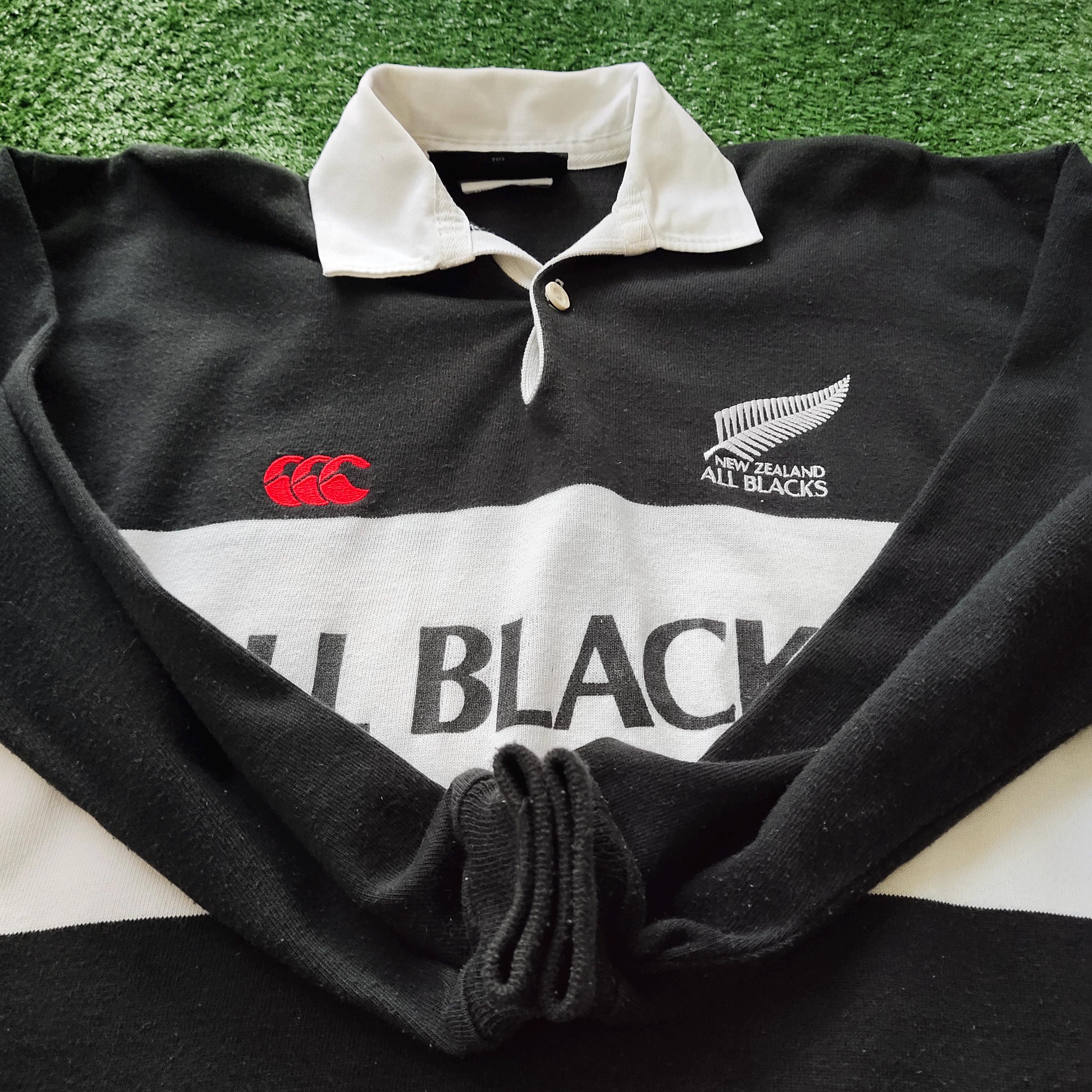 Vintage 90s Distressed Canterbury New Zealand All Blacks Rugby
