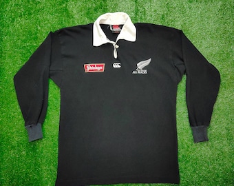 RARE Vintage 90s Distressed Canterbury New Zealand All Blacks